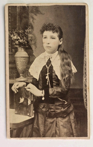 Antica foto cdv - cdv, giovane